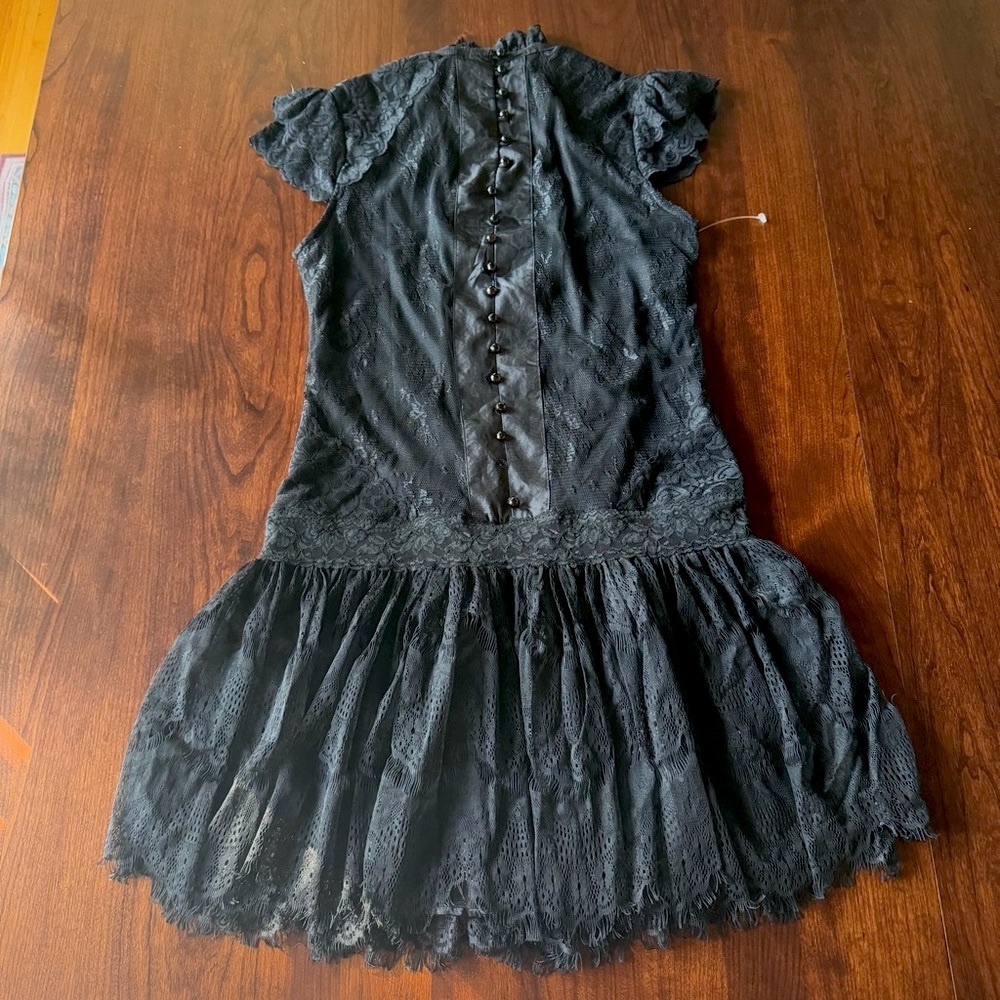 “Wednesday Addams” black lace dress - Picture 4 of 6
